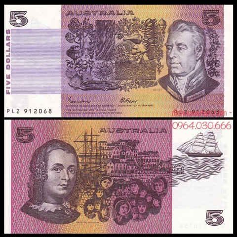 Tiền Australia 5 dollars