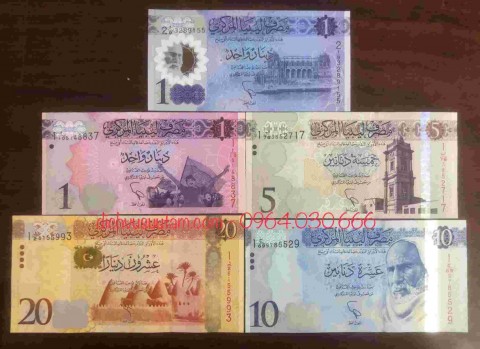 Bộ 5 tờ tiền của Libya
