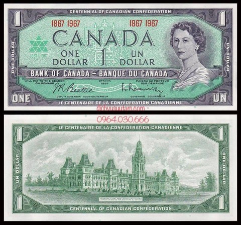 Tiền xưa Canada 1 dollar