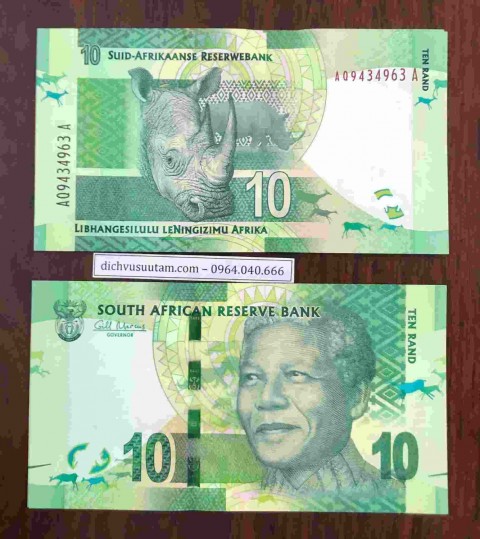 Tiền Nam Phi 10 Rand