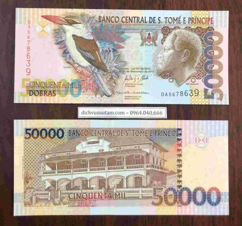 Tiền Sao Tome và Principe 50000 dobras