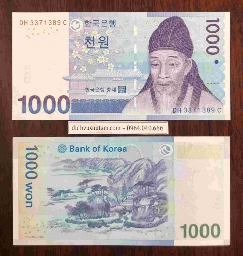 Tiền Hàn Quốc 1000 won