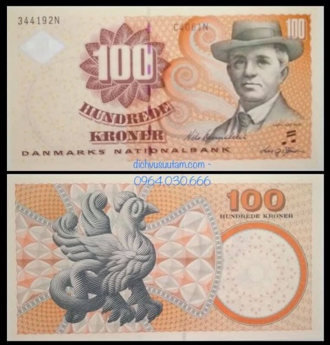 Tiền xưa Đan Mạch 100 kroner