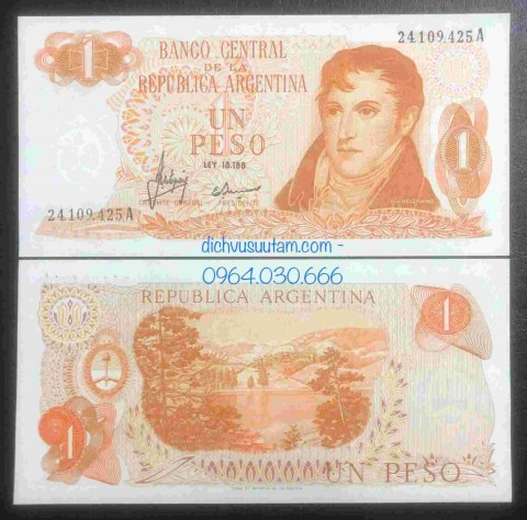 Tiền Argentina 1 peso