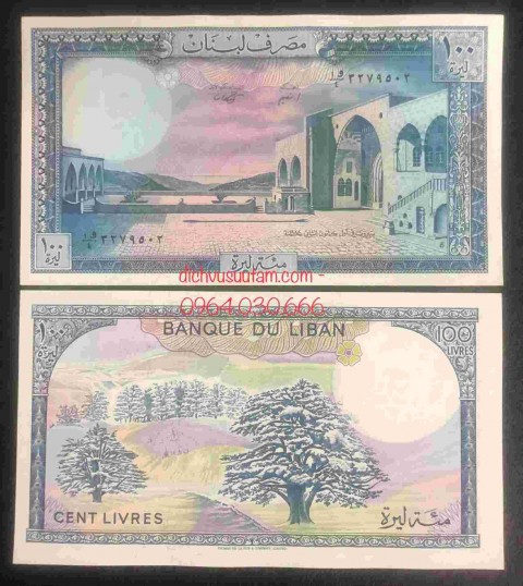Tiền Liban 100 livres