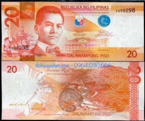 Tiền Philippines 20 Pesos
