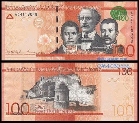 Tiền Dominica 100 pesos