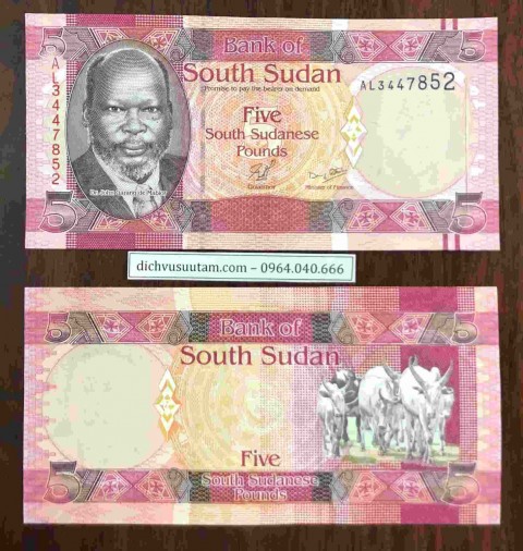 Tiền Nam Sudan 5 bảng