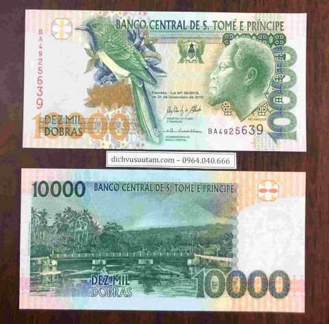 Tiền Sao Tome và Principe 10000 dobras