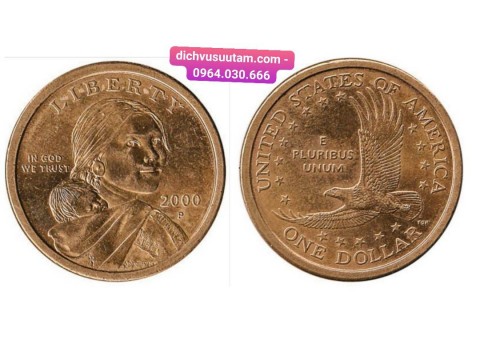 Đồng xu Mỹ 1 dollar 26.49mm