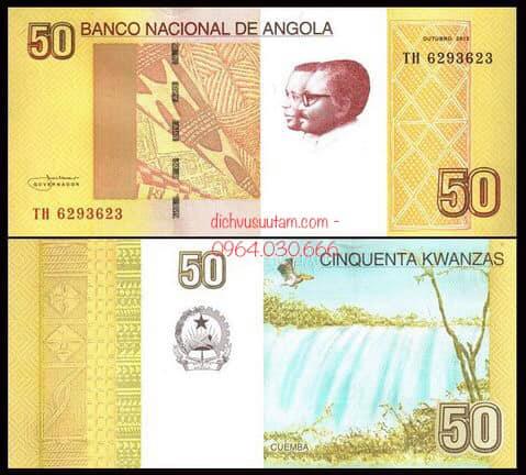 Tiền Cộng hòa Angola 50 kwanzas