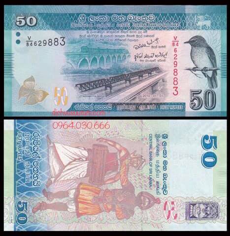 Tiền Srilanka 50 rupees