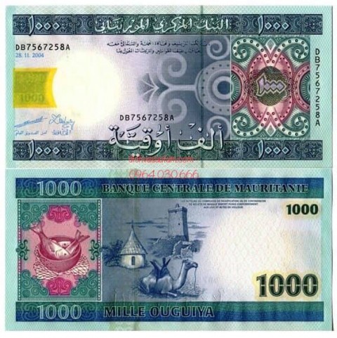 Tiền Mauritania 1000 Ouguiya