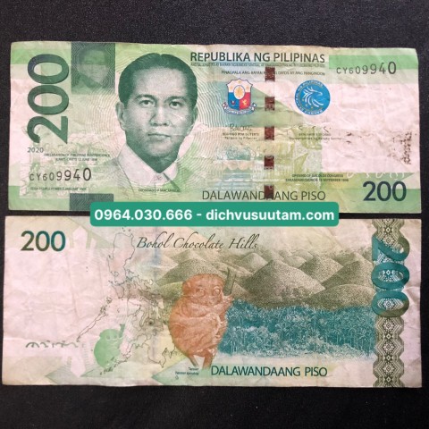 Tiền Philippines 200 pesos