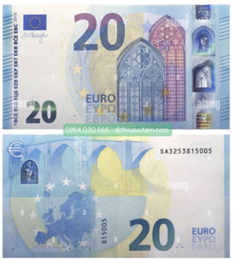 Tiền châu Âu dùng chung 20 euro