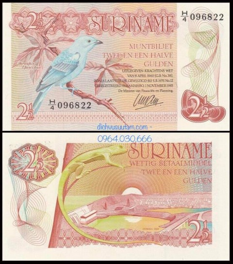 Tiền xưa Cộng hòa Suriname 2.5 gulden