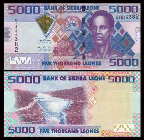 Tiền Sierra Leone 5000 leones