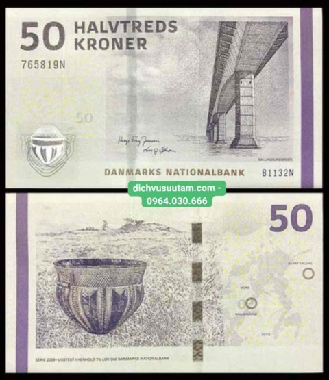 Tiền Đan Mạch 50 kroner