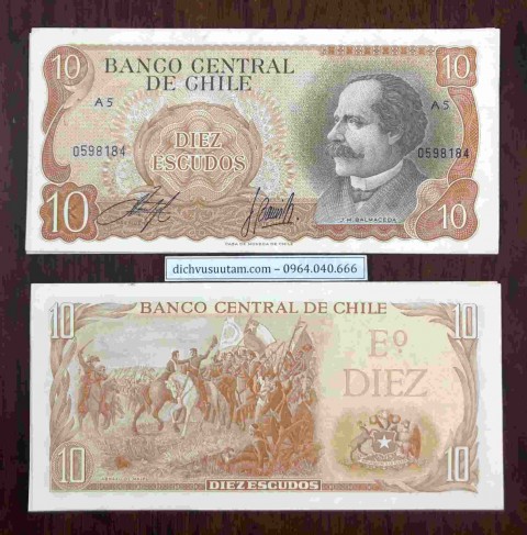 Tiền Chile 10 Escudos