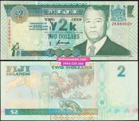 Tiền Fiji 2 Dollars