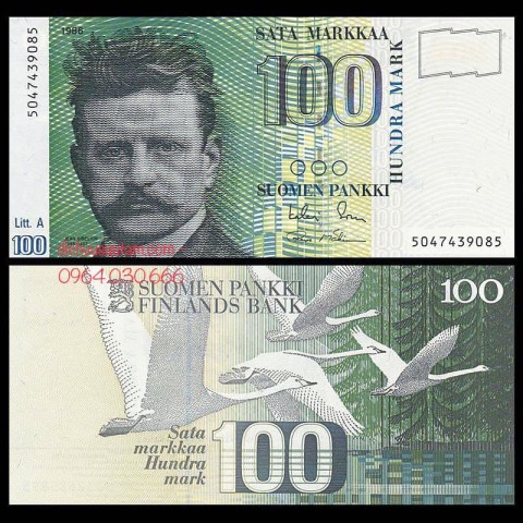 Tiền Cộng hòa Phần Lan 100 markkaa