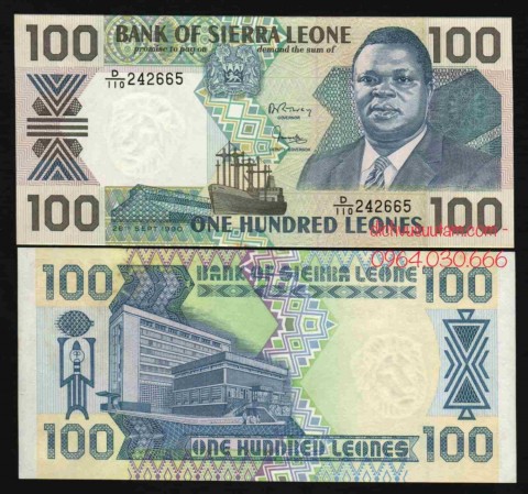 Tiền Sierra Leone 100 leones