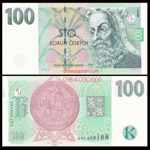 Tiền Cộng hòa Séc 100 korrun