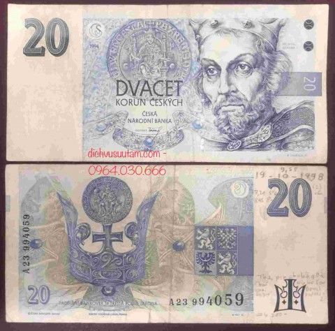 Tiền Cộng hòa Séc 20 korun