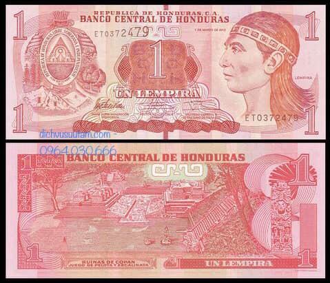 Tiền Cộng hòa Honduras 1 lempira