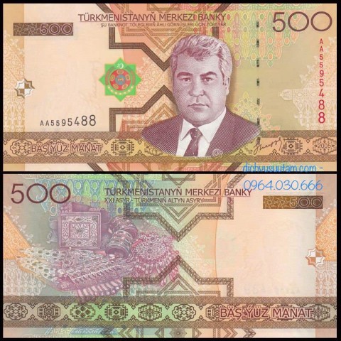 Tiền xưa Turkmenistan 500 manat