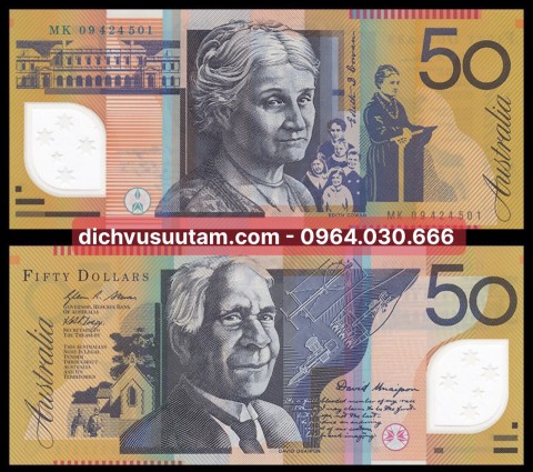Tiền Australia 50 dollars polymer phiên bản cũ
