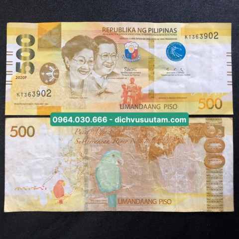 Tiền Philippines 500 pesos
