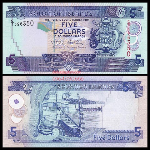 Tiền Quần đảo Solomon 5 dollars