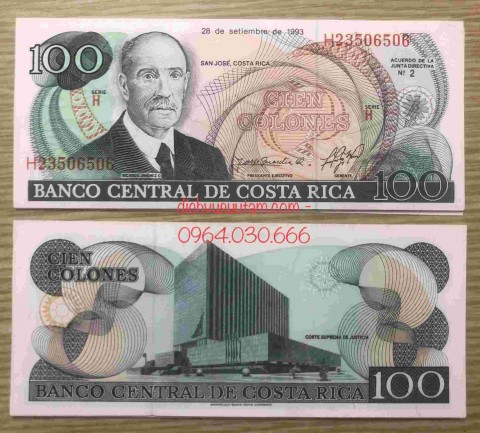Tiền Costa Rica 100 Colones