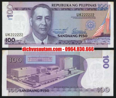 Tiền Philippines 100 pesos phiên bản cũ