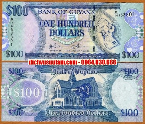 Tiền Cộng hòa Guyana 100 dollars