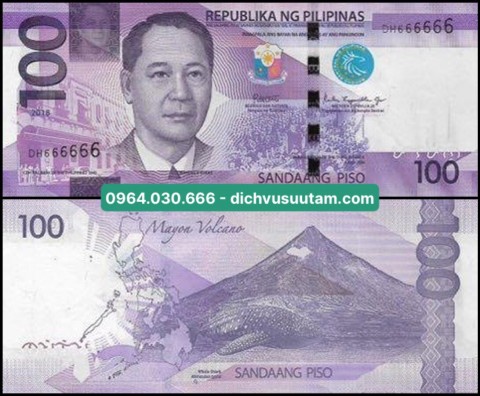 Tiền Phillipines 100 pesos