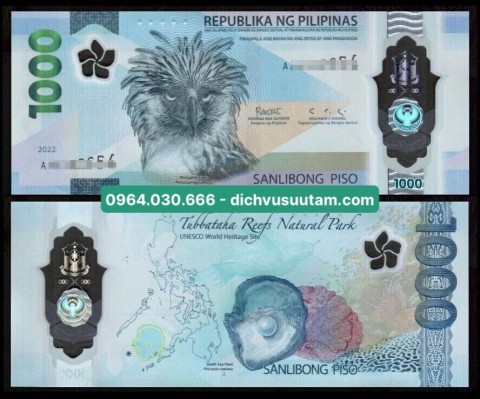 Tiền Philippines 1000 pesos polymer, tờ tiền đẹp nhất thế giới năm 2022