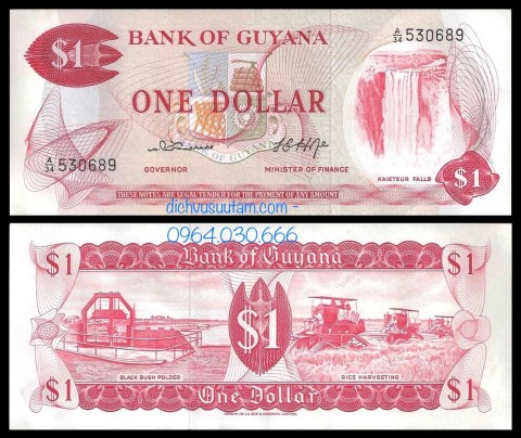 Tiền Cộng hòa Guyana 1 dollar