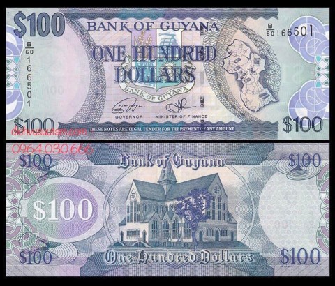 Tiền Cộng hòa Guyana 100 dollars