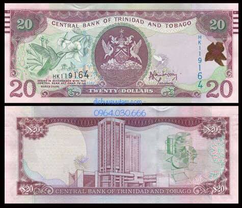Tiền Trinidad và Tobago 20 dollars