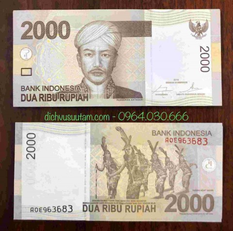 Tiền Indonesia 2000 Rupiah 2014