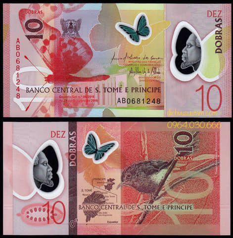 Tiền Sao Tome và Principe 10 dobras polymer