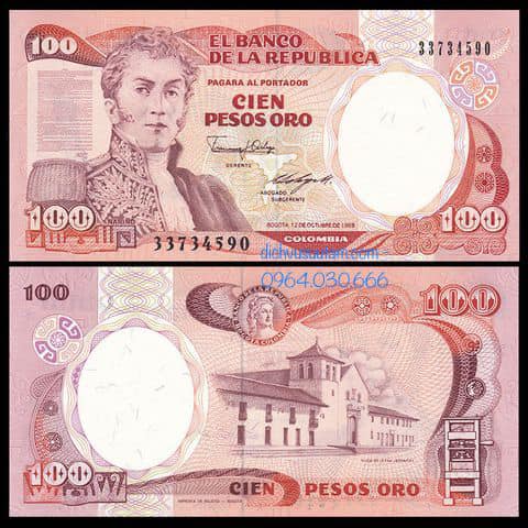 Tiền Cộng hòa Colombia 100 pesos