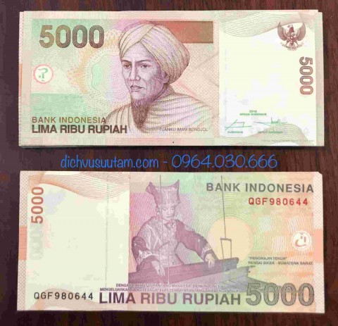 Tiền Indonesia 5000 Rupiah