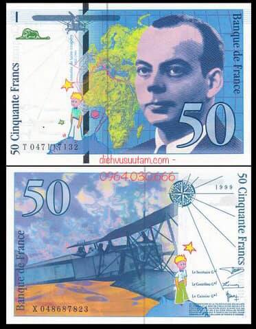 Tiền xưa Cộng hòa Pháp 50 francs