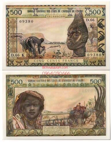 Tiền xưa Tây Phi, 500 francs Cộng hòa Senegal