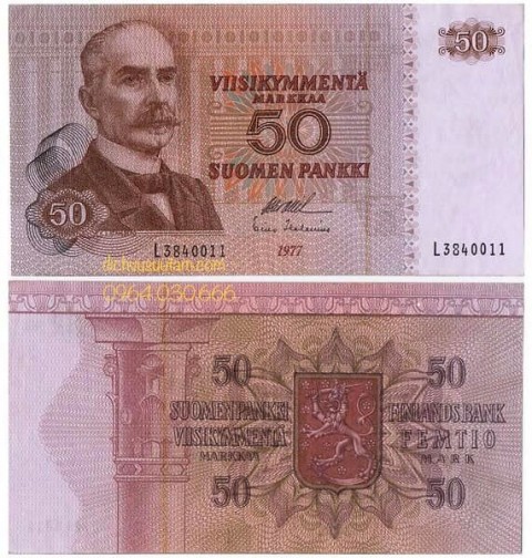 Tiền xưa Phần Lan 50 markkaa