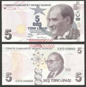 Tiền Cộng hòa Thổ Nhĩ Kỳ 5 lire