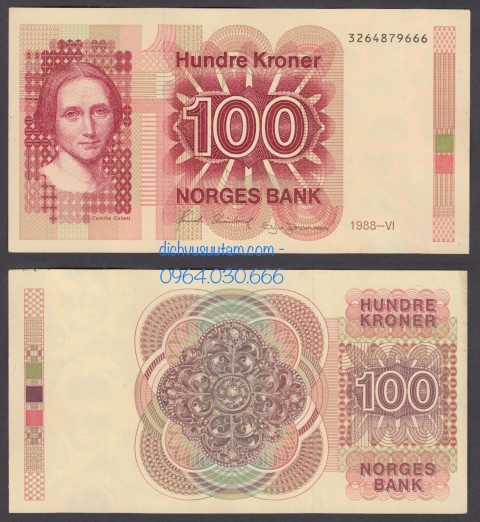 Tiền xưa Vương quốc Na Uy 100 kroner